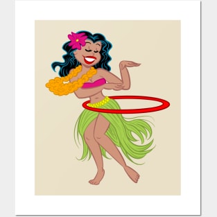 Hula Hoop Girl Posters and Art